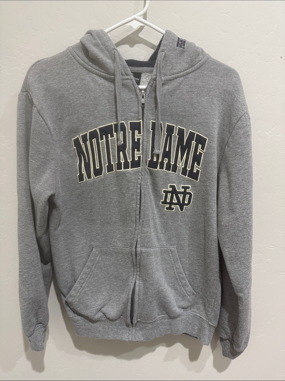 Notre Dame Zip-Up Hoodie